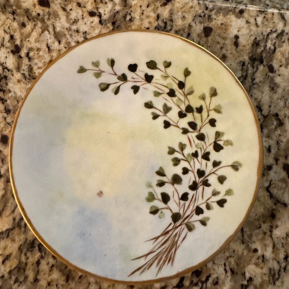 T&V Tressemanes & Vogt French Limoges Floral Clover Plate